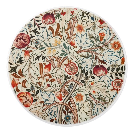 ウィリアム*モリスフローラアカントスポルティエール セラミックノブ (正面)