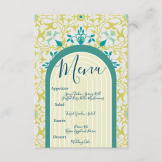 ウィリアム・モリスフローラアールデコアールヌーボー エンクロージャーカード