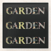 ウィリアム・モリスフローラガーデンモットアンドフレーム ガラスコースター (正面)