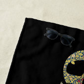 ウィリアム・モリスフローラガーデンモットアンドフレーム ビーチタオル (インサイチュ)