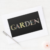 ウィリアム・モリスフローラガーデンモットアンドフレーム 長方形シール (封筒)