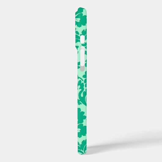 ウィリアム・モリスフローラダマスク、ターコイズ&アクア Case-Mate iPhoneケース (裏面 / 左)