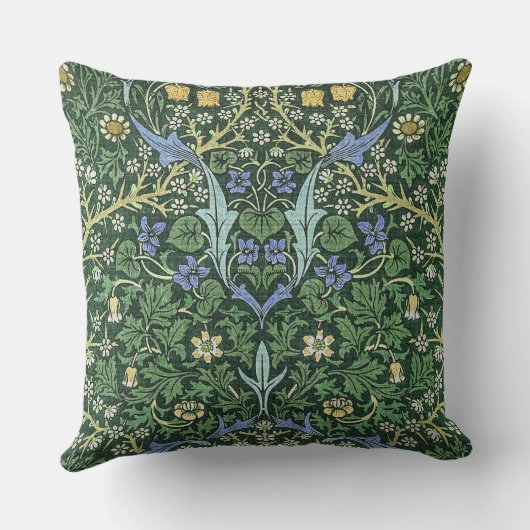 ウィリアム・モリスフローラヴィンテージアート クッション (裏面)