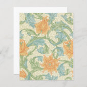 ウィリアム・モリスフローラ壁紙スクラップブック紙 (正面/裏面)