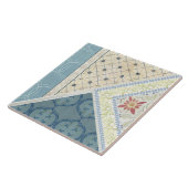 ウィリアム・モリスフローラ職人エラコラージュ右 タイル (側面)