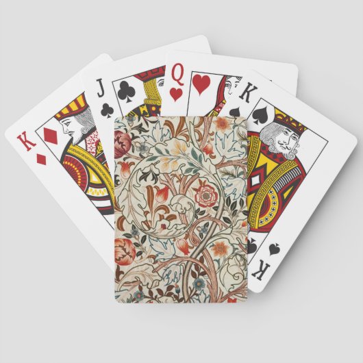 ウィリアム・モリスフローラ遊デザインカード トランプ (裏面)