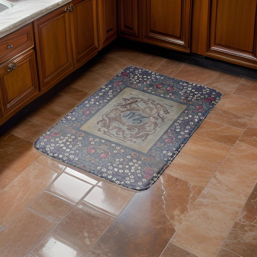 ウィリアム*モリスブラックソーンヴィンテージ植物学 | バスマット