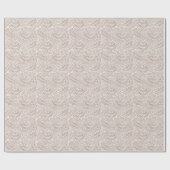 ウィリアム・モリスベージュフローララークスパーパターン ラッピングペーパー (フラット)