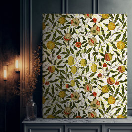 ウィリアム・モリスポメグラナートレモンヴィンテージパターン キャンバスプリント