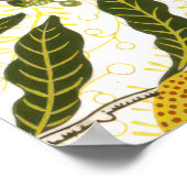 ウィリアム・モリスポメグラナートレモンヴィンテージパターン ポスター (角)