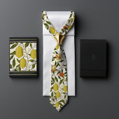 ウィリアム・モリスポメグラナートレモン黄色の果実 ネクタイ
