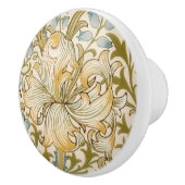 ウィリアム・モリスリリーアールヌーボーフローラ セラミックノブ (右)