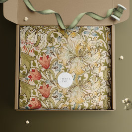 ウィリアム・モリスリリーアールヌーボーフローラ 薄葉紙