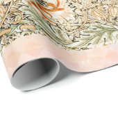 ウィリアム*モリスリリーヴィンテージピーチグリーン | ラッピングペーパー (ロールコーナー)