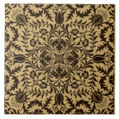 ウィリアム・モリスヴィンテージつる植物フローラルパターン タイル (正面)