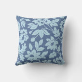 ウィリアム・モリスヴィンテージの青い花 クッション (裏面)