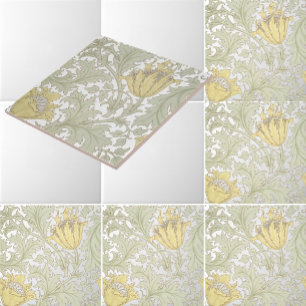 ウィリアム・モリスヴィンテージアネモネフローラルパターン タイル