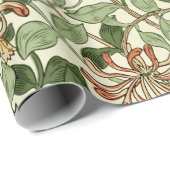 ウィリアム・モリスヴィンテージハニーサックルパターン ラッピングペーパー (ロールコーナー)