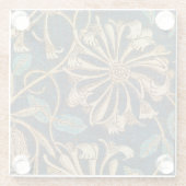 ウィリアム・モリスヴィンテージハニーサックル ガラスコースター (裏面)