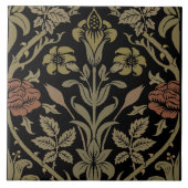 ウィリアム・モリスヴィンテージバラとリリー・パターン タイル (正面)