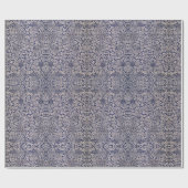 ウィリアム・モリスヴィンテージバードアンドアネモンダークブルー ラッピングペーパー (フラット)