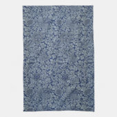 ウィリアム・モリスヴィンテージパターン鳥とアネモン キッチンタオル (縦)