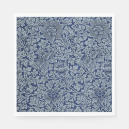 ウィリアム・モリスヴィンテージパターン鳥とアネモン スタンダードランチョンナプキン