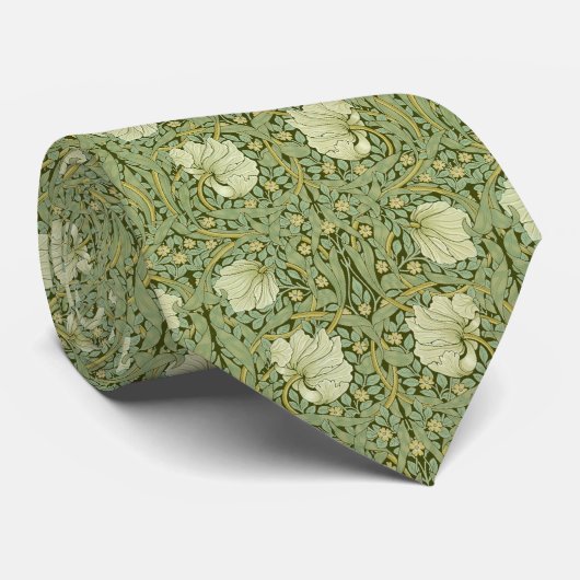 ウィリアム・モリスヴィンテージパーペネルフローラルパターン ネクタイ (ロール)