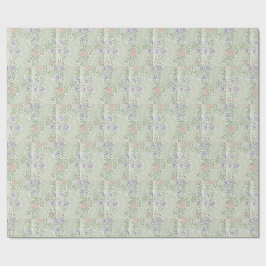 ウィリアム・モリスヴィンテージフローララークスパー ラッピングペーパー (フラット)