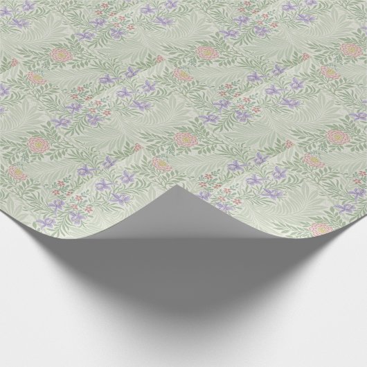 ウィリアム・モリスヴィンテージフローララークスパー ラッピングペーパー (角)