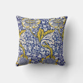 ウィリアム・モリスヴィンテージフローラルパターン装飾用クッション クッション (裏面)