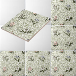 ウィリアム・モリスヴィンテージフローラ粉末模様 タイル