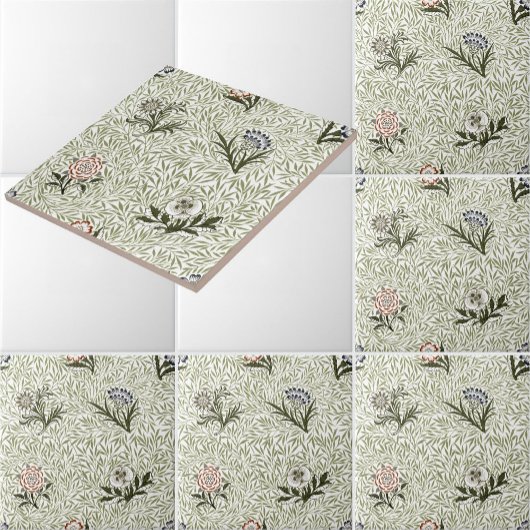 ウィリアム・モリスヴィンテージフローラ粉末模様 タイル
