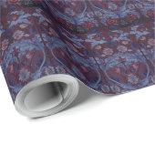 ウィリアム・モリスヴィンテージフローラ繊維刺繍W ラッピングペーパー (ロールコーナー)