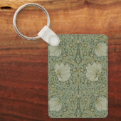 ウィリアム・モリスヴィンテージフローラ織物 キーホルダー (正面)