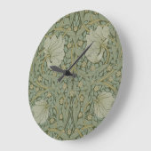 ウィリアム・モリスヴィンテージフローラ織物 ラージ壁時計 (傾斜)