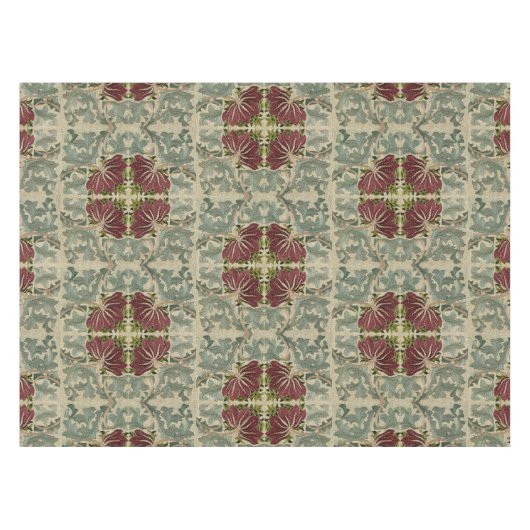 ウィリアム・モリスヴィンテージフローラ&アカンサス・パターン テーブルクロス (正面(横))