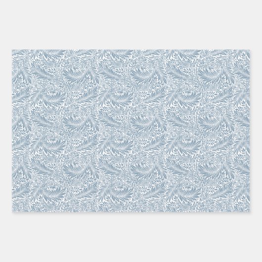 ウィリアム・モリスヴィンテージラークスパー植物模様 ラッピングペーパーシート (正面2)