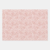 ウィリアム・モリスヴィンテージラークスパー植物模様 ラッピングペーパーシート (正面)