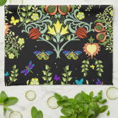 ウィリアム・モリスヴィンテージ壁紙 キッチンタオル (折り畳み)