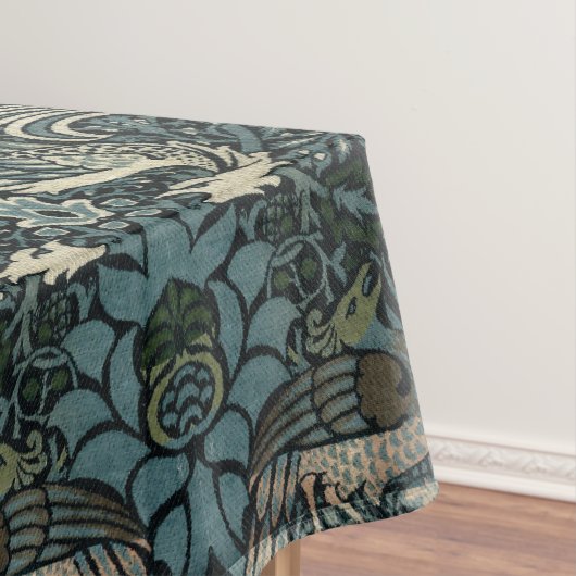 ウィリアム・モリスヴィンテージ孔雀とドラゴンパターン テーブルクロス (インサイチュ)