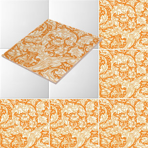 ウィリアム・モリスヴィンテージ学士号のボタンパターン タイル