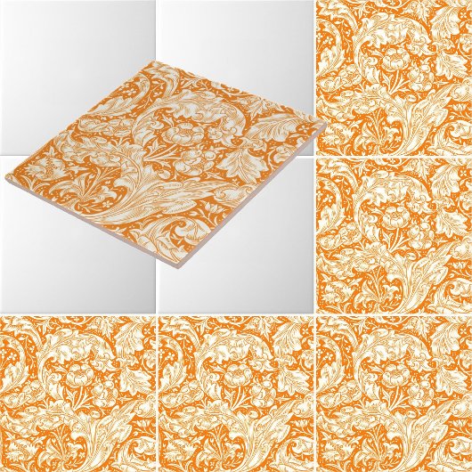 ウィリアム・モリスヴィンテージ学士号のボタンパターン タイル