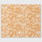ウィリアム・モリスヴィンテージ学士号のボタンパターン ラッピングペーパー (フラット)