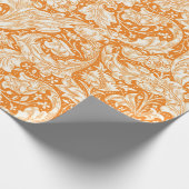 ウィリアム・モリスヴィンテージ学士号のボタンパターン ラッピングペーパー (角)