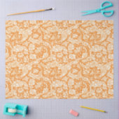 ウィリアム・モリスヴィンテージ学士号のボタンパターン 薄葉紙 (クラフト)