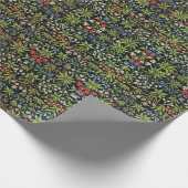 ウィリアム・モリスヴィンテージ花花柄 ラッピングペーパー (角)