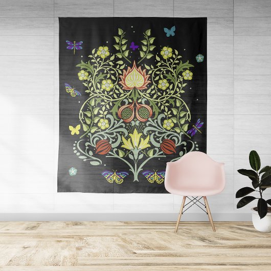 ウィリアム・モリスヴィンテージ花 タペストリー