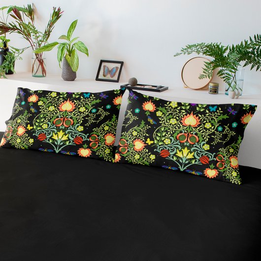 ウィリアム・モリスヴィンテージ花 枕カバー