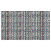 ウィリアム・モリスヴィンテージ赤フローラルパターン テーブルクロス (正面(横))